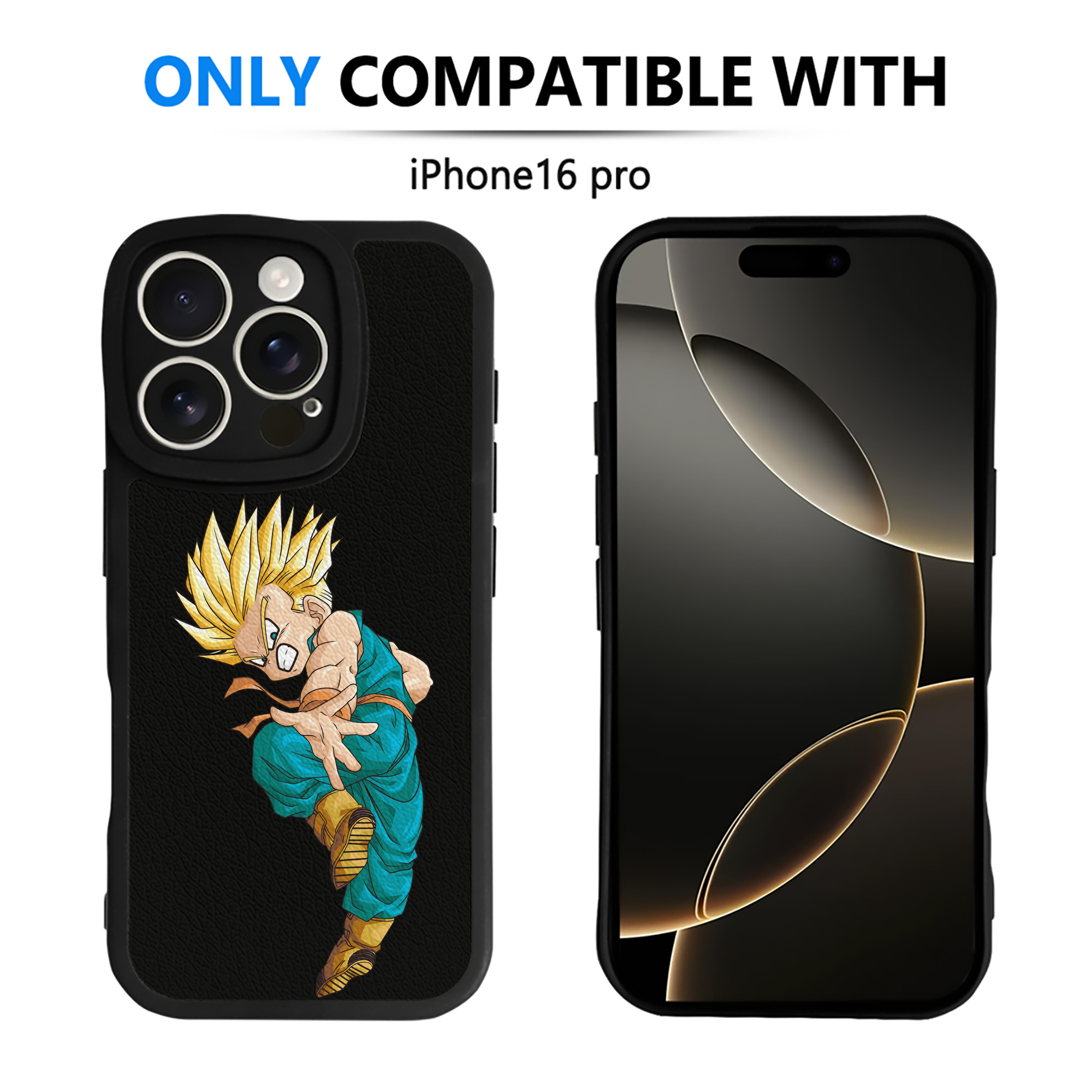 （画像用） ドラゴンボール DRAGON BALL 【iPhone 16シリーズ対応】シリコンスマホケース（レザー調） 材質：シリコン